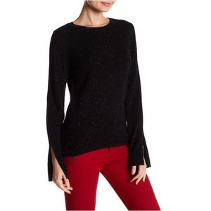 Philosophy Cashere Split Bell Sleeve Crew Sweater